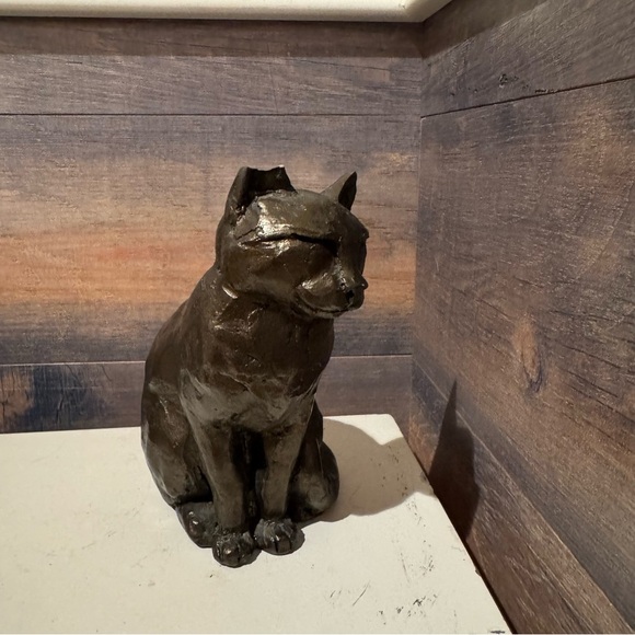 Two FIRTH Sculptures YUM-YUM Cat Sitting & Tinkerbell Paul Jenkins Feline - Picture 3 of 12